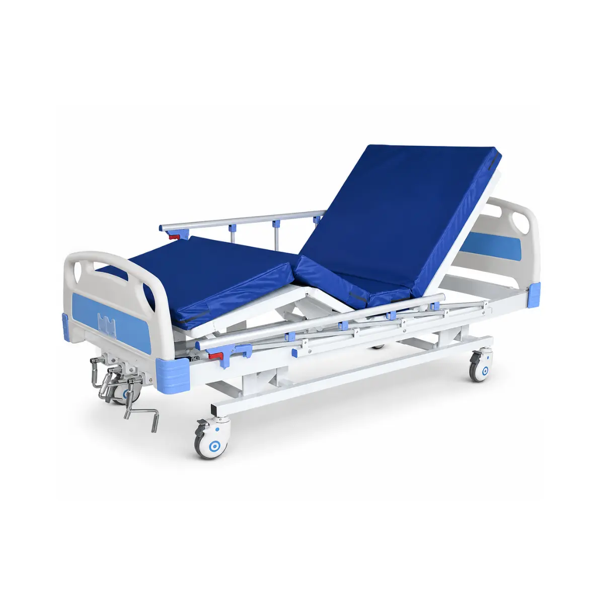 3-function-manual-hospital-bed.webp 3 Function Manual Hospital Bed with Mattress - Image 1