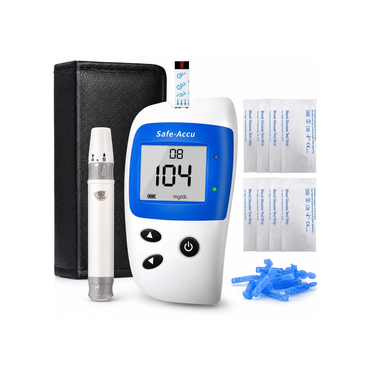 sinocare-safe-accu-blood-glucose-meter.webp Sinocare Safe-Accu Blood Glucose Meter - Image 1