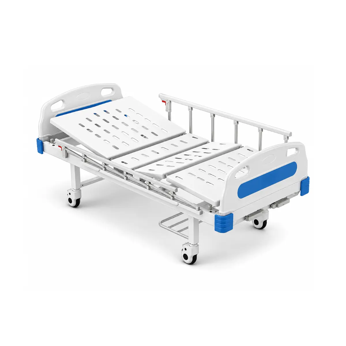 two-cranks-hospital-bed-with-mattress.webp Two Cranks Hospital Bed with Mattress - Image 1